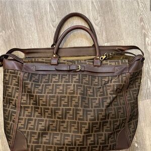 Authentic Fendi overnight bag